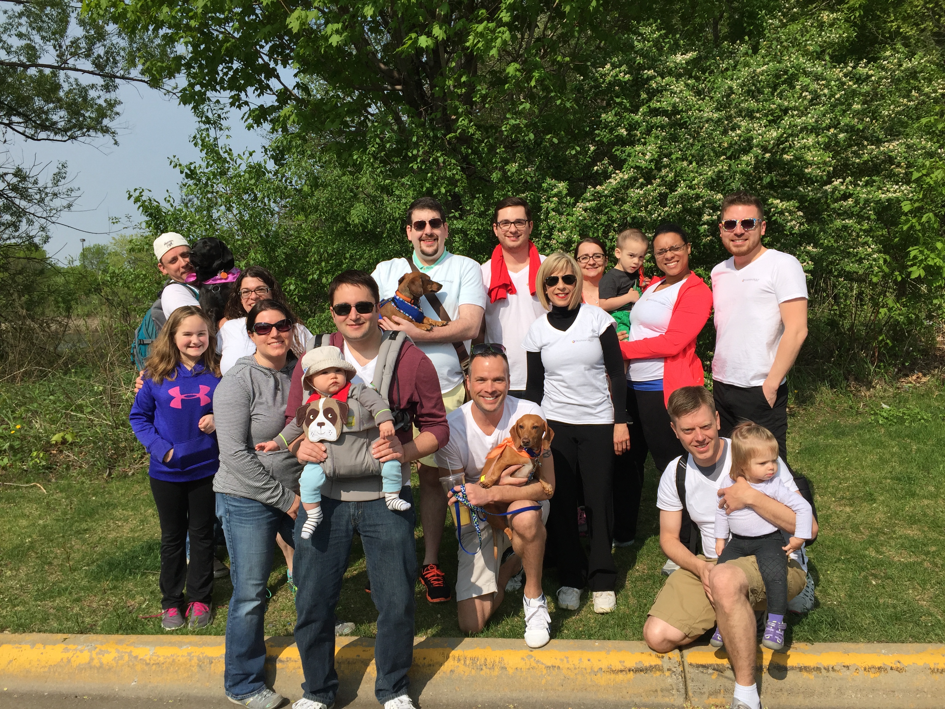Humane Society Walk participants